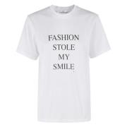 Stijlvolle Slogan Tee Victoria Beckham , White , Dames