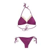 Kanten Bikini Set Miss Bikini , Purple , Dames