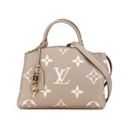 Pre-owned Leather handbags Louis Vuitton Vintage , Gray , Dames