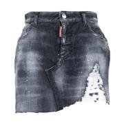 Rok met rits en zakken Dsquared2 , Gray , Dames