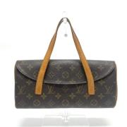 Pre-owned Cotton louis-vuitton-bags Louis Vuitton Vintage , Brown , Da...