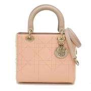 Pre-owned Leather dior-bags Dior Vintage , Pink , Dames