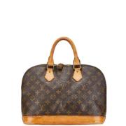 Pre-owned Canvas handbags Louis Vuitton Vintage , Brown , Dames