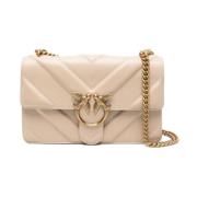 Beige tassen voor een stijlvolle look Pinko , Beige , Dames