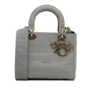 Pre-owned Canvas handbags Dior Vintage , Gray , Dames