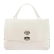 Melkwitte Leren Handtas Zanellato , White , Dames