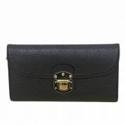 Pre-owned Leather wallets Louis Vuitton Vintage , Black , Dames