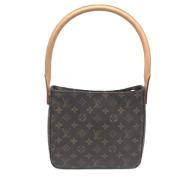 Pre-owned Canvas handbags Louis Vuitton Vintage , Brown , Dames