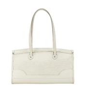 Pre-owned Leather handbags Louis Vuitton Vintage , White , Dames