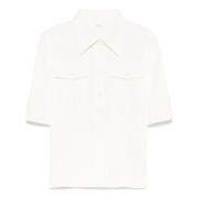 Witte Blouse met Zakken Chloé , White , Dames