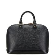 Pre-owned Leather handbags Louis Vuitton Vintage , Black , Dames