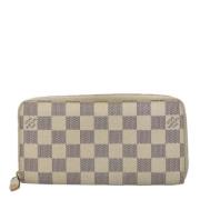 Pre-owned Canvas wallets Louis Vuitton Vintage , White , Dames