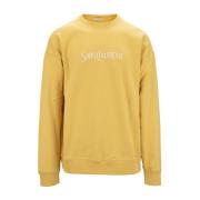 Geborduurde katoenen sweatshirt Saint Laurent , Yellow , Heren