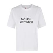 Stijlvolle Slogan Tee Victoria Beckham , White , Dames