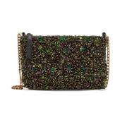 Tweed Paillettes TAS Maliparmi , Green , Dames