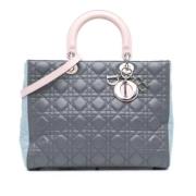 Pre-owned Leather dior-bags Dior Vintage , Gray , Dames