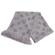 Pre-owned Wool scarves Louis Vuitton Vintage , Gray , Unisex