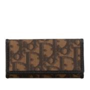 Pre-owned Canvas wallets Dior Vintage , Brown , Dames