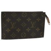 Pre-owned Canvas pouches Louis Vuitton Vintage , Brown , Dames