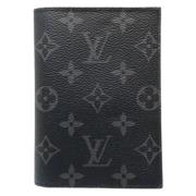 Pre-owned Canvas wallets Louis Vuitton Vintage , Black , Dames