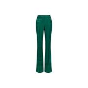 Hoge Taille Flared Broek met Tailored Details Roberto Cavalli , Green ...