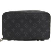 Pre-owned Canvas wallets Louis Vuitton Vintage , Black , Dames