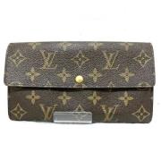 Pre-owned Canvas wallets Louis Vuitton Vintage , Brown , Dames