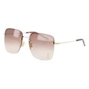 Roze Unisex Zonnebril SL 312 M Saint Laurent , Pink , Heren