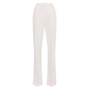 Wijde broek met brede plooien Elisabetta Franchi , Beige , Dames