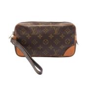 Pre-owned Canvas clutches Louis Vuitton Vintage , Brown , Heren