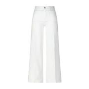 Wijde Pijp Palazzo Jeans Frame , White , Dames