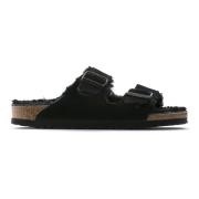 Arizona Shearling Sandalen Birkenstock , Black , Heren