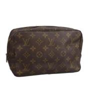 Pre-owned Canvas clutches Louis Vuitton Vintage , Brown , Dames