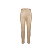 Dames Skinny Broek met Rits Elisabetta Franchi , Beige , Dames