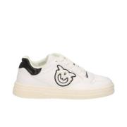 Witte Leren Sneakers met Rubberen Zool Pinko , White , Dames