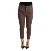 Bruine Skinny Cropped Broek Cycle , Brown , Dames