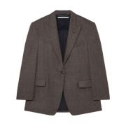 Oversized Blazer Stella McCartney , Gray , Dames