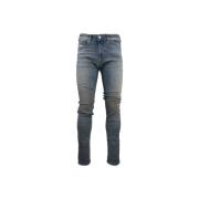 Heren Rits Knoop Jeans Diesel , Blue , Heren