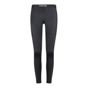 Zwarte Logo Jersey Leggings Tom Ford , Black , Dames