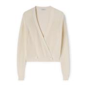 Crossover Cardigan van Katoen Motivi , White , Dames