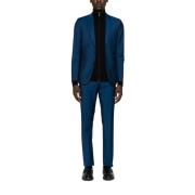 Blauw getailleerd pak jurk PS By Paul Smith , Blue , Heren