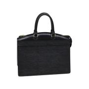 Pre-owned Leather handbags Louis Vuitton Vintage , Black , Dames