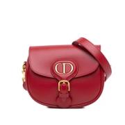 Pre-owned Leather crossbody-bags Dior Vintage , Red , Dames