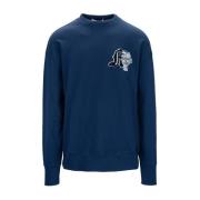 Heren Pullover Sweater Msgm , Blue , Heren