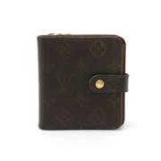 Pre-owned Canvas wallets Louis Vuitton Vintage , Brown , Dames