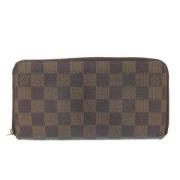 Pre-owned Canvas wallets Louis Vuitton Vintage , Brown , Dames