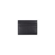 Zwarte Leren Schoudertas Kiton , Black , Heren