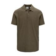 Heren Knoop Polo Shirt Burberry , Green , Heren