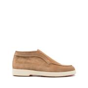 Bruine Platte Schoenen Elegant Stijl Santoni , Brown , Dames