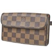 Pre-owned Canvas clutches Louis Vuitton Vintage , Brown , Dames